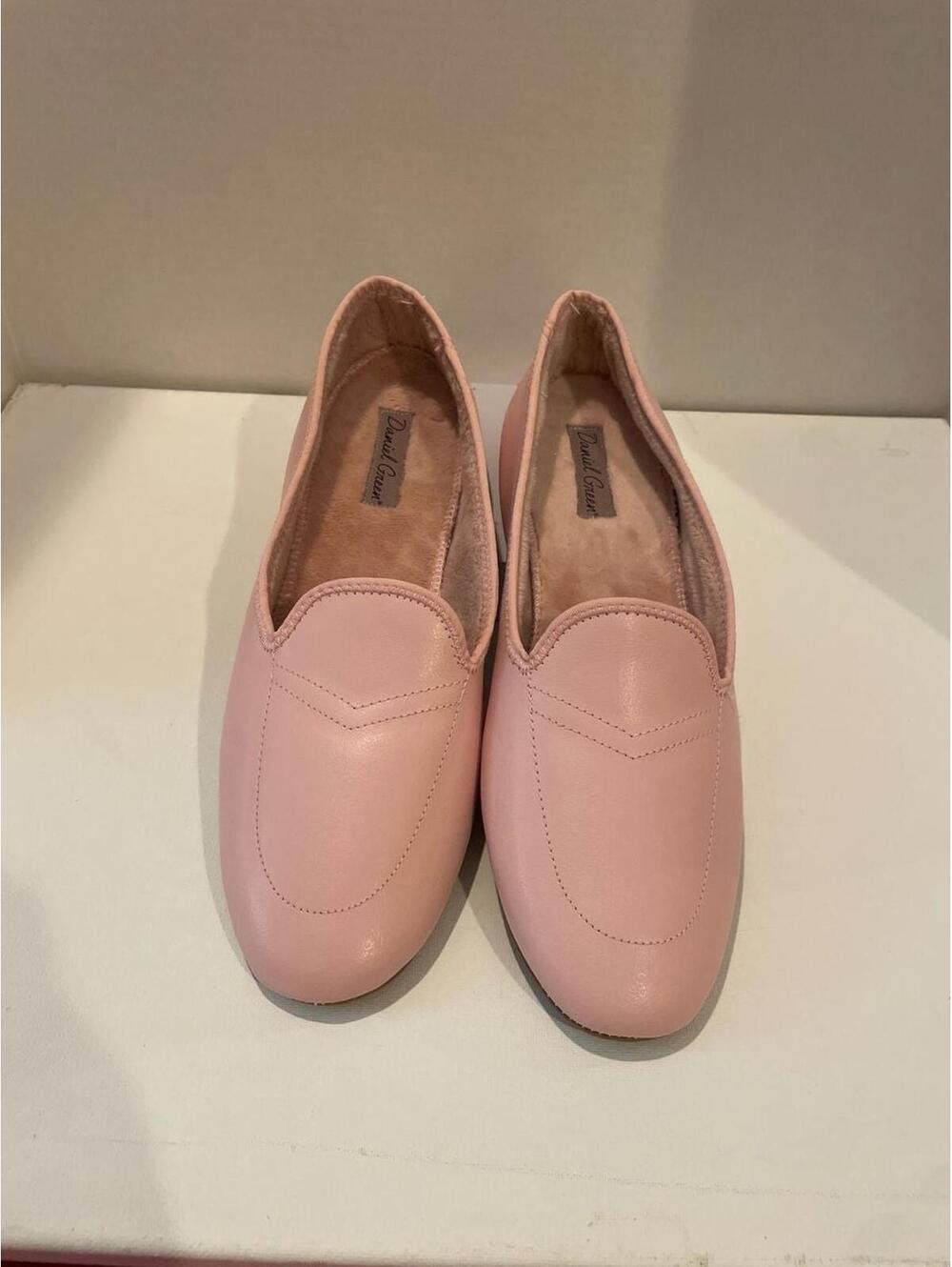 Daniel Green Shoes Womens Size 10 Pink Leather Slip On Meg Slipper Shoes